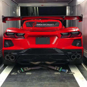 CARBON REAR SPOILER for CHEVROLET CORVETTE C8 2019+  Set includes:  Rear Spoiler