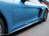 CARBON SIDE SKIRTS for PORSCHE 718 BOXSTER CAYMAN 2016+  Set includes:  Side Skirts