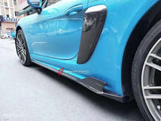 CARBON SIDE SKIRTS for PORSCHE 718 BOXSTER CAYMAN 2016+  Set includes:  Side Skirts