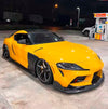 DRY CARBON BODY KIT for TOYOTA SUPRA A90 2019+

Set includes:

Front Lip

Side mirror covers
Side door trimps
Side air went trimps
Rear diffuser

Material: Carbon

Note: Professional installation is required.