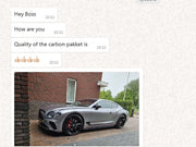 CARBON BODY KIT for BENTLEY CONTINENTAL GT 2018 - 2020

Set includes:

Front Lip
Rear Lip

Side Skirts

Rear Diffuser

Rear Spoiler

Material: Carbon Fiber