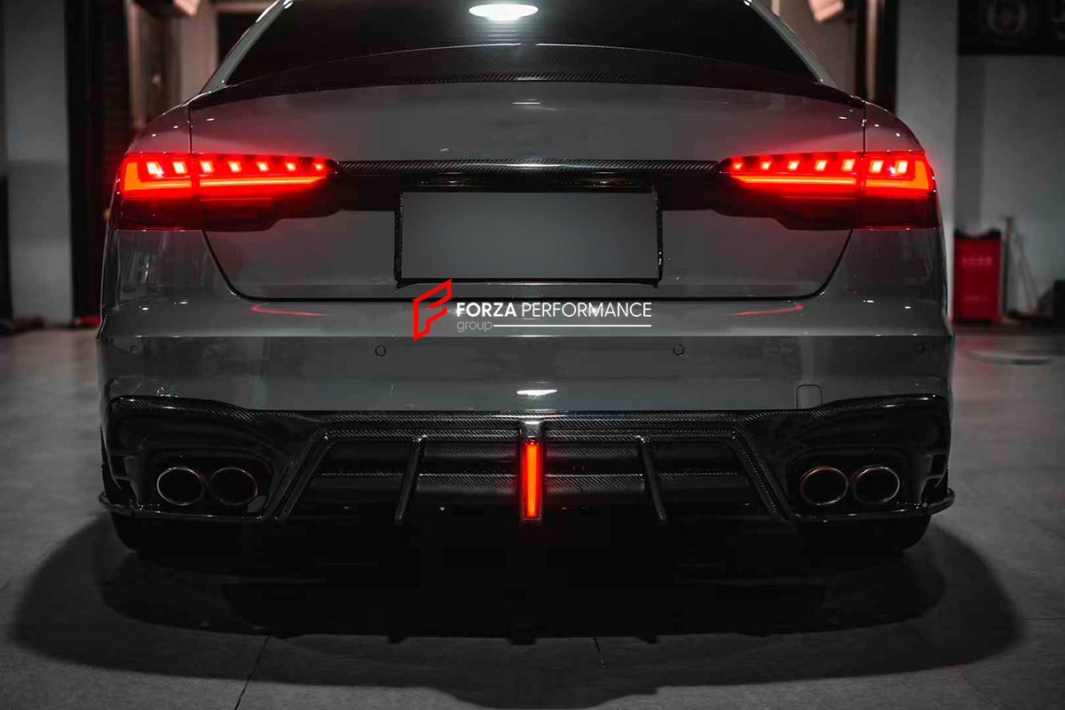 CARBON BODY KIT FOR AUDI S4 AVANT RS4 B9 2019+

Set includes:

Front Lip
Front Canards
Hood/Bonnet
Side Skirts
Rear Roof Spoiler
Rear Diffuser (two options)

Material: Carbon

NOTE: Professional installation is required