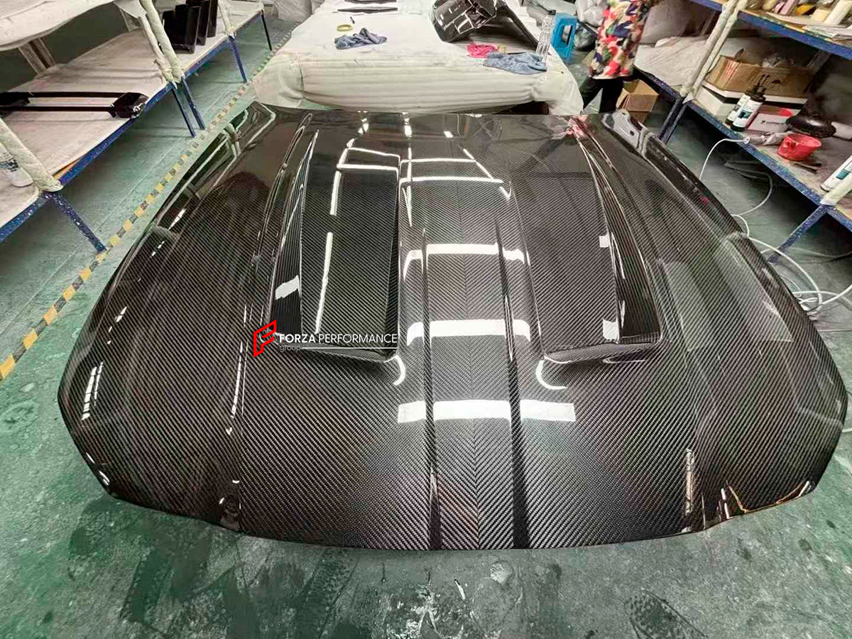 CARBON HOOD for BMW M3 G80 M4 G82 G8X 2020+

Set includes:

Hood

Material: Carbon Fiber
Note: Professional installation is required.