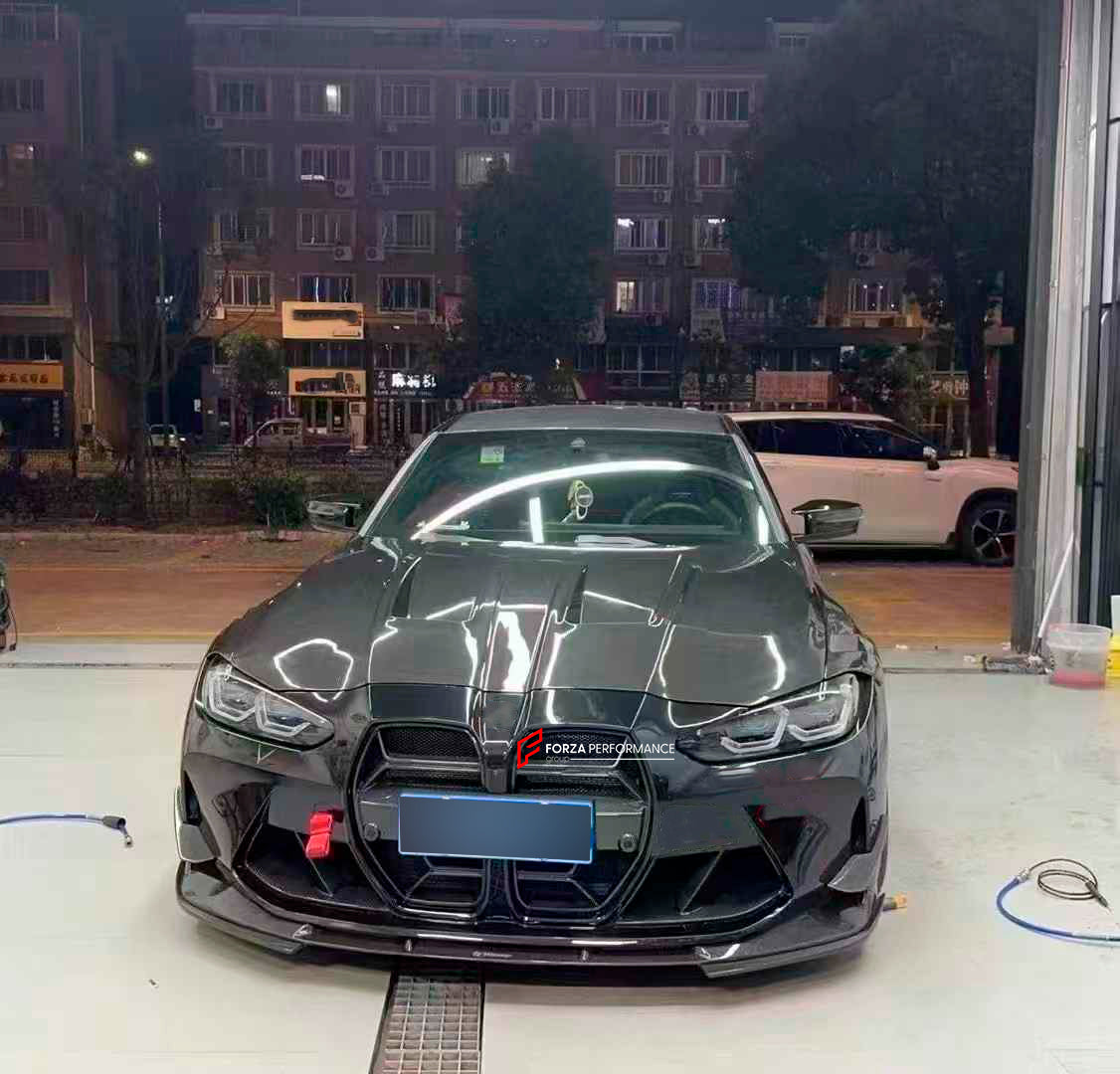 CARBON HOOD for BMW M3 G80 M4 G82 G8X 2020+

Set includes:

Hood

Material: Carbon Fiber
Note: Professional installation is required.