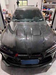 CARBON HOOD for BMW M3 G80 M4 G82 G8X 2020+

Set includes:

Hood

Material: Carbon Fiber
Note: Professional installation is required.