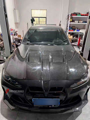 CARBON HOOD for BMW M3 G80 M4 G82 G8X 2020+

Set includes:

Hood

Material: Carbon Fiber
Note: Professional installation is required.