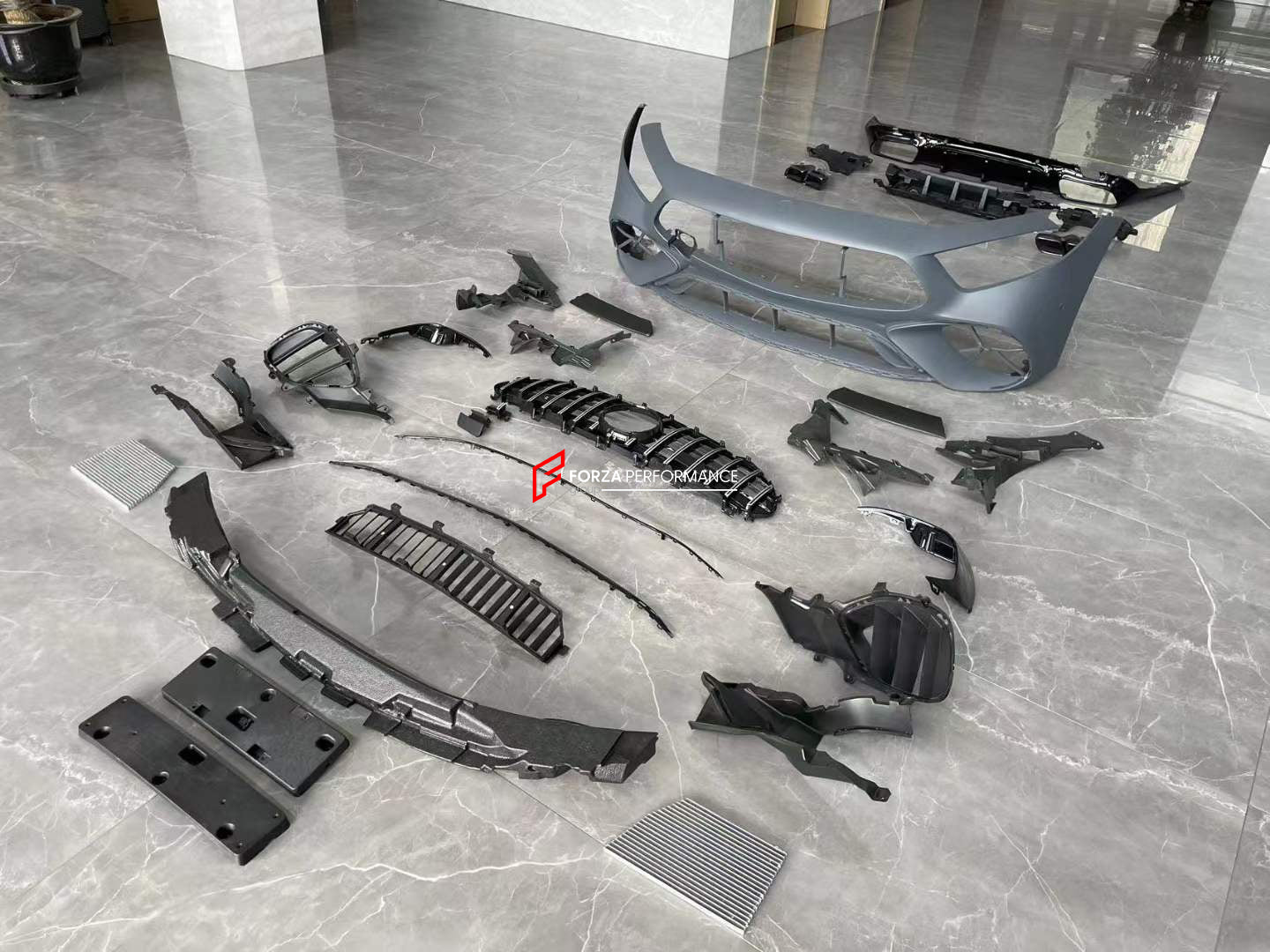 CONVERSION BODY KIT for MERCEDES-BENZ CLS-CLASS W257 2018+ upgrade to CLS GT 63 STYLE


Set includes:

Front Bumper Assembly
Front Grille
Rear Bumper
Rear Diffuser
Exhaust Tips

Material: Plastic

NOTE: Professional installation is required. You can order each part separately.