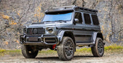 Body Kit includes:  Bullbar Roof LED DRL Bar Roof Rack Roof Ladder Side Fenders Side Skirts Spare Tire Cover Rear Middle Guard Material: Plastic  Lift Kit includes:  Big Brake Kit Portal Axels Springs 2 Front Outer Steering Knuckles 2 Heavy Duty Rear Axle Shafts Set of Axle Braces for Front & Rear Axles 4 ABS Sensors Mounting Bolts