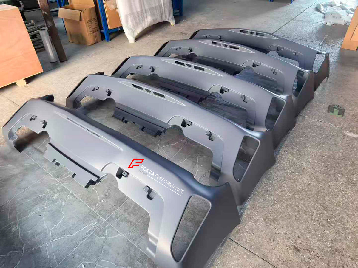 CONVERSION BODY KIT for FERRARI 488 2015+ upgrade to PISTA

Set includes:

Front Bumper
Carbon Front Lip
Carbon Hood/Bonnet
Carbon Side Skirts add-ons
Rear Bumper
Carbon Rear Diffuser
Rear Decklid Spoiler

Material: Plastic, Autoclaved Fiberglass, Dry Carbon Fiber

Note: Professional installation is required