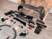 CONVERSION BODY KIT for BMW X6 G06 LCI 2023+ to X6M F96 LCI 2023+  Set includes:  Front Bumper Assembly Side Fender Flares Rear Bumper Assembly Exhaust Tips