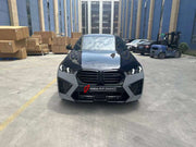 CONVERSION BODY KIT for BMW X6 G06 LCI 2023+ to X6M F96 LCI 2023+  Set includes:  Front Bumper Assembly Side Fender Flares Rear Bumper Assembly Exhaust Tips