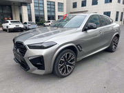 CONVERSION BODY KIT for BMW X6 G06 LCI 2023+ to X6M F96 LCI 2023+  Set includes:  Front Bumper Assembly Side Fender Flares Rear Bumper Assembly Exhaust Tips