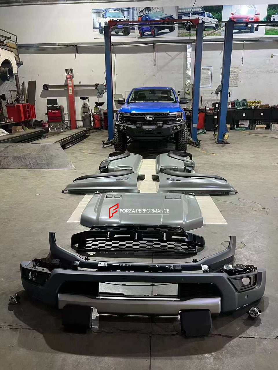 Ford Ranger Van Conversion Kit CONVERSION BODY KIT for FORD RANGER 2012 - 2021 to F-150 RAPTOR 2021