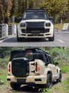 CONVERSION BODY KIT for JETOUR T2 to LAND ROVER DEFENDER L663 2021  Set includes:  Front Bumper Front Grille Roof DRL LED Bar Side Fenders Side Trims Side Skirts Rear Bumper