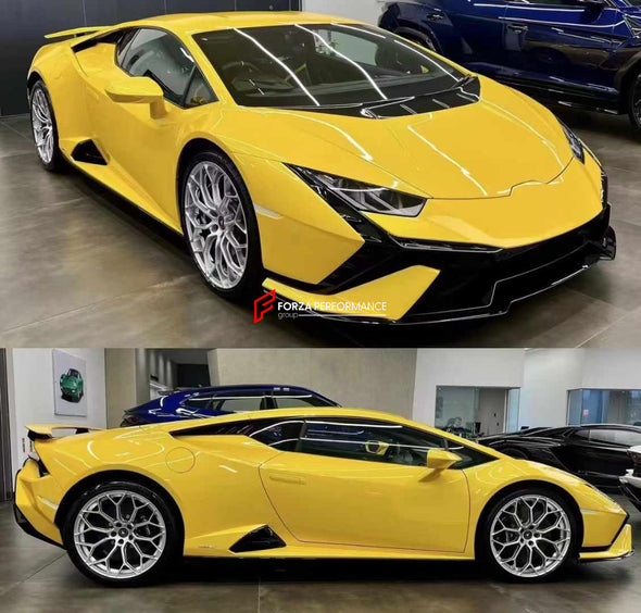 CONVERSION BODY KIT for LAMBORGHINI HURACAN LP580 LP610 2015+ to TECNICA

Set includes:
Front Bumper
Rear Bumper
Exhaust Tips (Stainless Steel)