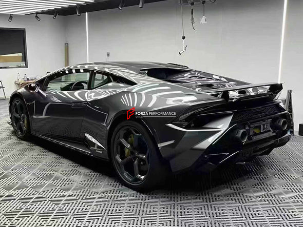 CONVERSION BODY KIT for LAMBORGHINI HURACAN LP580 LP610 2015+ to TECNICA

Set includes:
Front Bumper
Rear Bumper
Exhaust Tips (Stainless Steel)