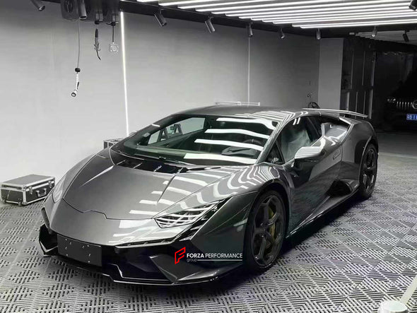 CONVERSION BODY KIT for LAMBORGHINI HURACAN LP580 LP610 2015+ to TECNICA

Set includes:
Front Bumper
Rear Bumper
Exhaust Tips (Stainless Steel)