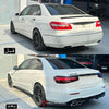 CONVERSION BODY KIT for MERCEDES-BENZ E-CLASS W212 2009 - 2013 to E63 AMG 2023  Set includes:  Front Bumper Front Grille Headlights Fender Flares Side Skirts Rear Bumper Tail Lights Trunk Exhaust Tips
