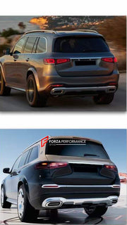 CONVERSION BODY KIT for MERCEDES-BENZ GLS X167 2020+ UPGRADE to GLS 600 MAYBACH 2024 FACELIFT

Set includes:

Front Bumper
Front Grille
Front Bumper Air Vents
Side Fenders
Rear Bumper

Material: Plastic

Note: Professional installation is required.
