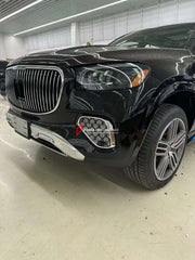 CONVERSION BODY KIT for MERCEDES-BENZ GLS X167 2020+ UPGRADE to GLS 600 MAYBACH 2024 FACELIFT

Set includes:

Front Bumper
Front Grille
Front Bumper Air Vents
Side Fenders
Rear Bumper

Material: Plastic

Note: Professional installation is required.