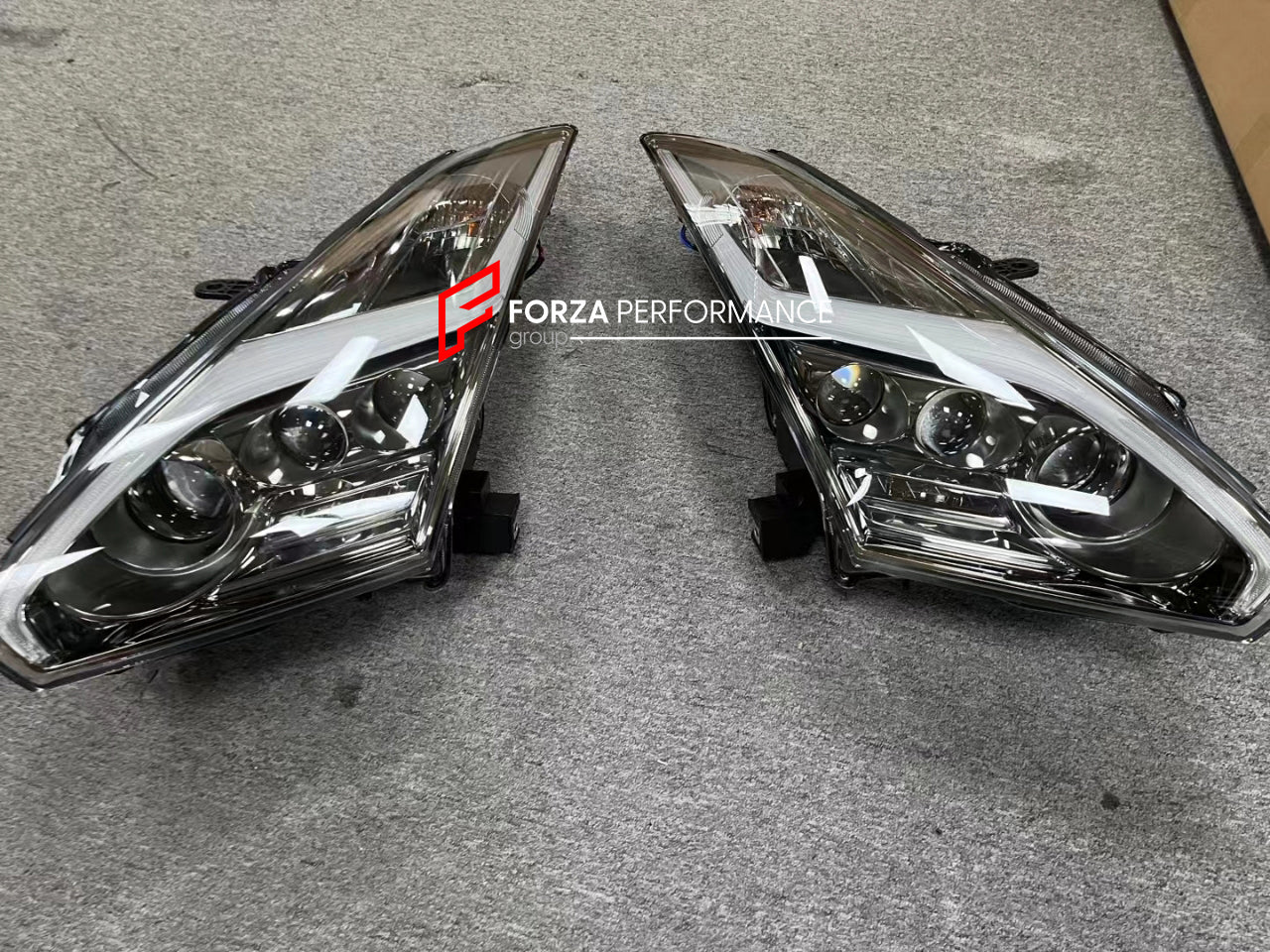 CONVERSION BODY KIT for NISSAN GT-R R35 2007 - 2016 | 2016 - 2023 to NISSAN GT-R R35 2024+  Set includes:  Front Bumper Headlights Front Fog Lights Side Skirts Rear Bumper Rear Trunk Rear Spoiler Tail Lights