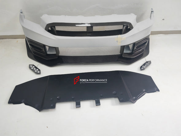 CONVERSION BODY KIT for NISSAN GT-R R35 2007 - 2016 | 2016 - 2023 to NISSAN GT-R R35 2024+  Set includes:  Front Bumper Headlights Front Fog Lights Side Skirts Rear Bumper Rear Trunk Rear Spoiler Tail Lights