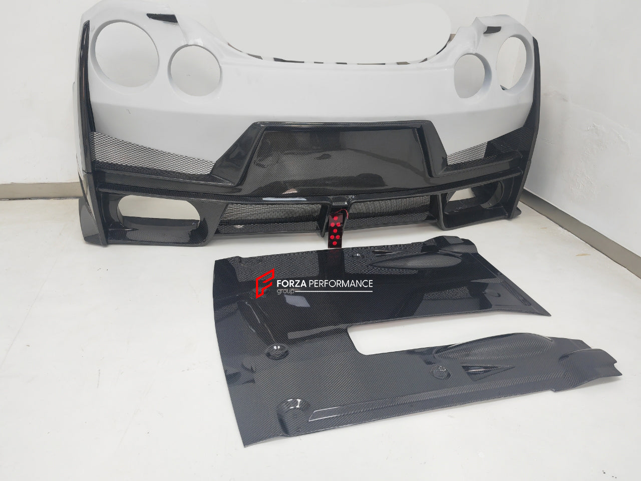 CONVERSION BODY KIT for NISSAN GT-R R35 2007 - 2016 | 2016 - 2023 to NISSAN GT-R R35 2024+  Set includes:  Front Bumper Headlights Front Fog Lights Side Skirts Rear Bumper Rear Trunk Rear Spoiler Tail Lights