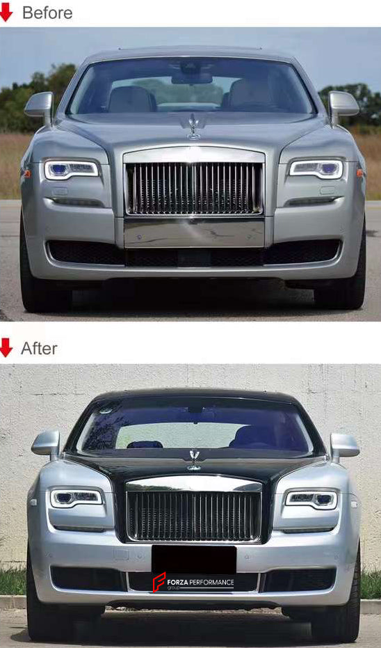 CONVERSION BODY KIT for ROLLS-ROYCE GHOST 2015 - 2018 to 2018 - 2020  Set includes:  Front Bumper Front Grille Front Bumper Air Vents