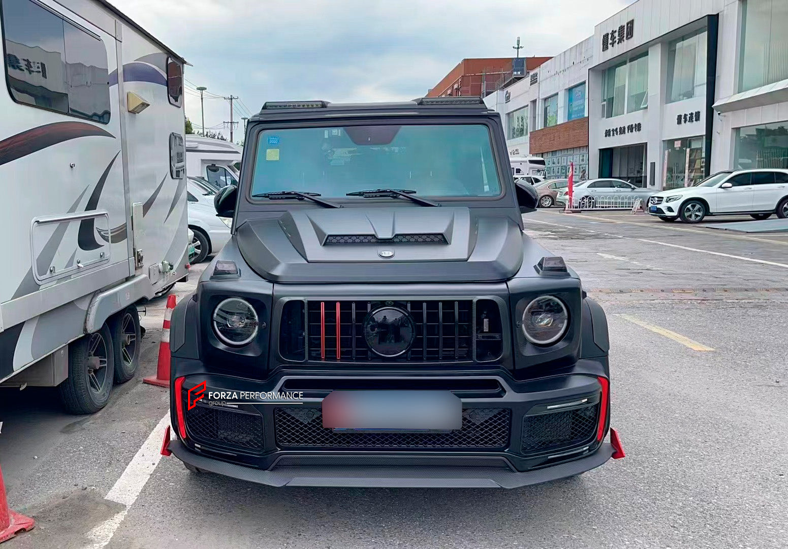 CONVERSION CARBON BODY KIT for MERCEDES-BENZ G-CLASS G63 W463 1990 - 2017 to W464 2018 - 2023

Set includes:

Plastic parts:

Front Bumper
Grille
Headlights
Headlight Covers
Turn Signal Lights
Hood
Fenders
Side Trims
Rear Bumper
Tail Lights

Dry Carbon parts:

Front Lip
Front Bumper Cover
Grille
Fender Flares
Hood
Tail Light Covers
Rear Spoiler
Roof Spoiler
Rear Diffuser
Exhaust Tips

NOTE: Professional installation is required.

Contact us for pricing.

Why “Contact Us for Pricing”?

We don’t display fixed