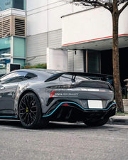 CONVERSION DRY CARBON BODY KIT for ASTON MARTIN VANTAGE 2018+ to V12 VANTAGE 2022+  Set includes:  Front Bumper Hood Fender Flares Side Skirts Rear Bumper Rear Diffuser Rear Spoiler Exhaust Tips