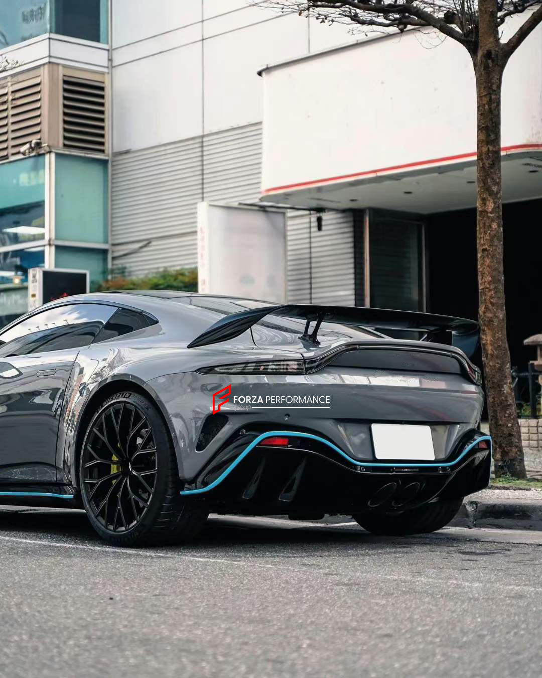 CONVERSION DRY CARBON BODY KIT for ASTON MARTIN VANTAGE 2018+ to V12 VANTAGE 2022+  Set includes:  Front Bumper Hood Fender Flares Side Skirts Rear Bumper Rear Diffuser Rear Spoiler Exhaust Tips