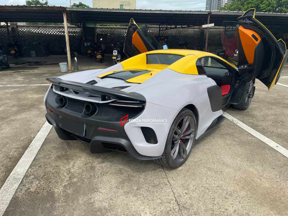 CONVERSION DRY CARBON BODY KIT for MCLAREN MP4-12C / 650S to 675LT  Set includes:  Front Bumper Hood Front Fenders Side Skirts Rear Quarter Panels Rear Spoiler Rear Bumper