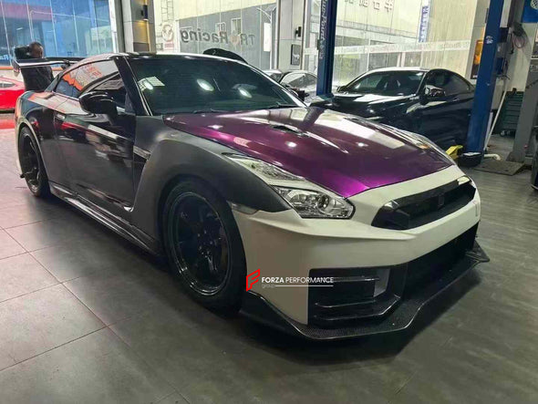 CONVERSION DRY CARBON BODY KIT for NISSAN GT-R R35 2007 - 2016 | 2016 - 2023 to NISSAN GT-R R35 2024+

Set includes:

Front Bumper
Headlights
Front Fog Lights
Side Skirts
Rear Bumper
Rear Trunk
Rear Spoiler
Tail Lights