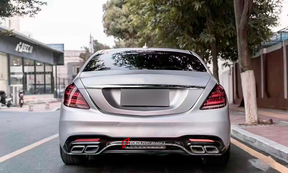 CONVERSION BODY KIT for MERCEDES BENZ S - CLASS W222 2013 - 2020 to MAYBACH

Set includes:

Front Bumper
Front Bumper assembly&nbsp;

Grille
Head lights
Tail Lights
Rear Bumper&nbsp;
Rear Bumper assembly
Rear Diffuser
Exhaust tips

Material: Plastic

NOTE: Professional installation is required