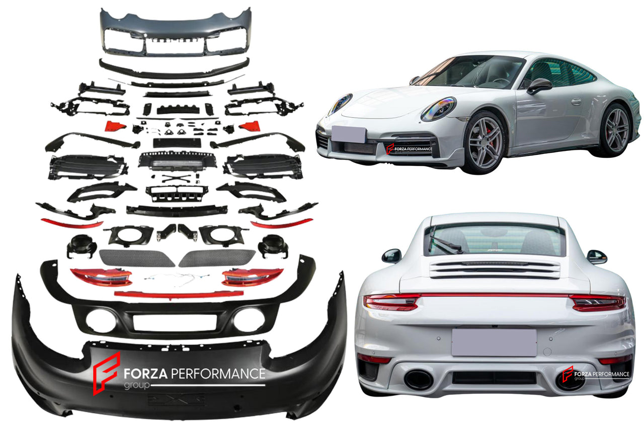 CONVERSION UPGRADE BODY KIT for PORSCHE CARRERA 911 991.1 991.2 2012 - 2019 upgrade to 992 TURBO SD

Set includes:

Front Bumper Assembly

Rear Bumper Assembly

Taillights


Material: Plastic PP

Note: Rear bumper not fit for wide-version cars. Professional installation is required.


CONTACT US FOR PRICING.

Why “Contact Us for Pricing”?

We don’t display fixed prices because our goal is to offer you the most competitive deal possible. Product costs often decrease over time, and by requesting a quote, you’
