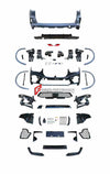 CONVERSION UPGRADE BODY KIT for BMW X5 G05 2018 - 2023 upgrade to BMW X5M F95 2019 - 2023

Set includes:

Front Bumper Assembly
Fender Flares
Side Skirts
Rear Bumper Assembly
Rear Diffuser
Exhaust Tips

Material: Plastic

Note: Professional installation is required