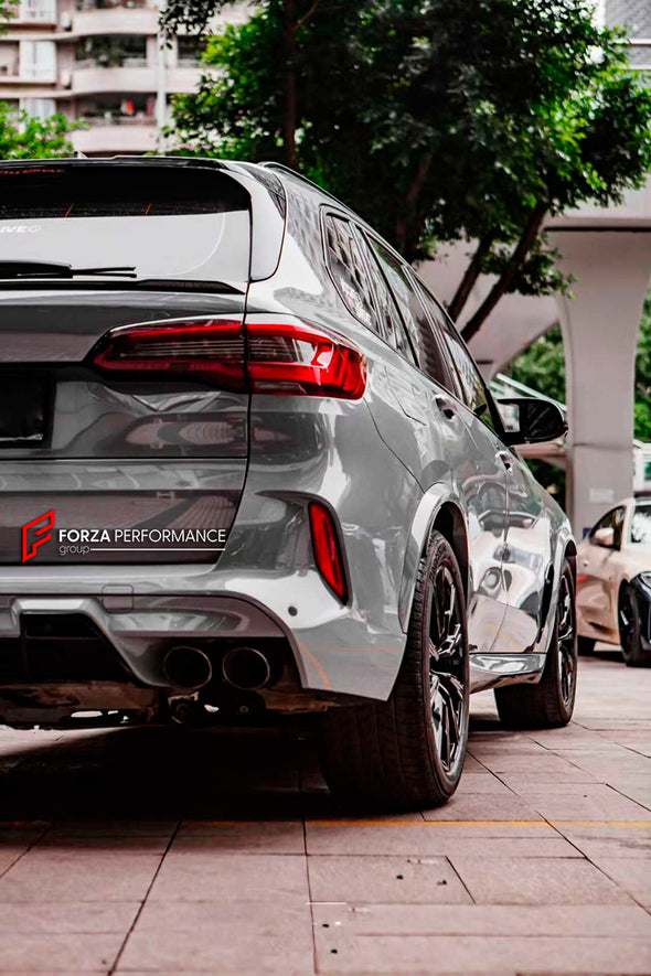 CONVERSION UPGRADE BODY KIT for BMW X5 G05 2018 - 2023 upgrade to BMW X5M F95 2019 - 2023

Set includes:

Front Bumper Assembly
Fender Flares
Side Skirts
Rear Bumper Assembly
Rear Diffuser
Exhaust Tips

Material: Plastic

Note: Professional installation is required