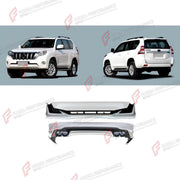 CONVERSION FRONT BUMPER AND REAR BUMPER for TOYOTA LAND CRUISER PRADO 150 2009 - 2016 UPGRADE to LAND CRUISER PRADO 150 FACELIFT 2017 - 2024 FORZA PERFORMANCE custom fit M Style

Set includes:
Front Bumper
Rear Bumper

Material: Plastic

NOTE: Professional installation is required.