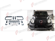 CONVERSION FRONT BUMPER BULL BAR for MERCEDES-BENZ G-CLASS W463 2008 - 2018 UPGRADE to G-CLASS W464 2019 - 2024

Set includes:
Front Bumper Bull Bar

Material: Plastic

NOTE: Professional installation is required.