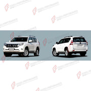 CONVERSION FRONT BUMPER AND REAR BUMPER for TOYOTA LAND CRUISER PRADO 150 2009 - 2016 UPGRADE to LAND CRUISER PRADO 150 FACELIFT 2017 - 2024 FORZA PERFORMANCE custom fit M Style

Set includes:
Front Bumper
Rear Bumper

Material: Plastic

NOTE: Professional installation is required.