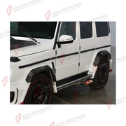 CONVERSION DRY CARBON FENDERS for MERCEDES-BENZ G-CLASS W463 2008 - 2018 UPGRADE to G-CLASS W464 2019 - 2024 FORZA PERFORMANCE custom fit R Style

Set includes:
Front Fenders
Rear Fenders

Material: Dry Carbon

NOTE: Professional installation is required.