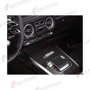 CONVERSION CENTER CONSOLE TOUCH PAD COMMAND KNOB for MERCEDES-BENZ G-CLASS W464 G63 G350 G350D G400D G500 G550 2019 - 2024 UPGRADE to G-CLASS W465 2025+

Set includes:
Center Console Touch Pad Command Knob
Climate Control Unit

Material: Plastic

NOTE: Professional installation is required.