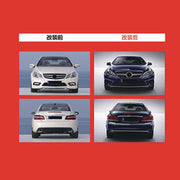 CONVERSION BODY KIT for MERCEDES-BENZ E-CLASS COUPE W207 2009 - 2016 to W207 FACELIFT  Set includes:  Front Bumper with Grille LED Headlights Rear Bumper LED Tail Lights