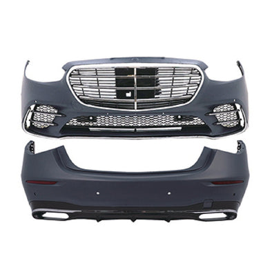 CONVERSION BODY KIT for MERCEDES-BENZ E-CLASS W213 2020 - 2023 to S450 FACELIFT  Set includes:  Front Bumper with Grille Rear Bumper