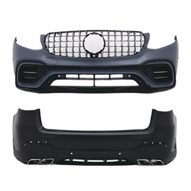 CONVERSION BODY KIT for MERCEDES-BENZ GLC-CLASS X253 2015 - 2019 to GLC63 AMG  Set includes:  Front Bumper with Grille Rear Bumper