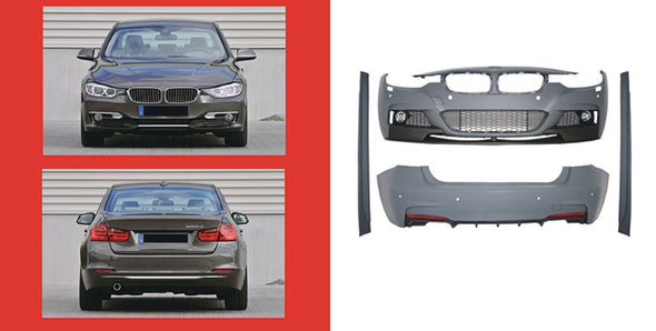 CONVERSION BODY KIT for BMW 3-SERIES F30 F35 2012 - 2019 to M-PERFORMANCE  Set includes:  Front Bumper Side Skirts Rear Bumper