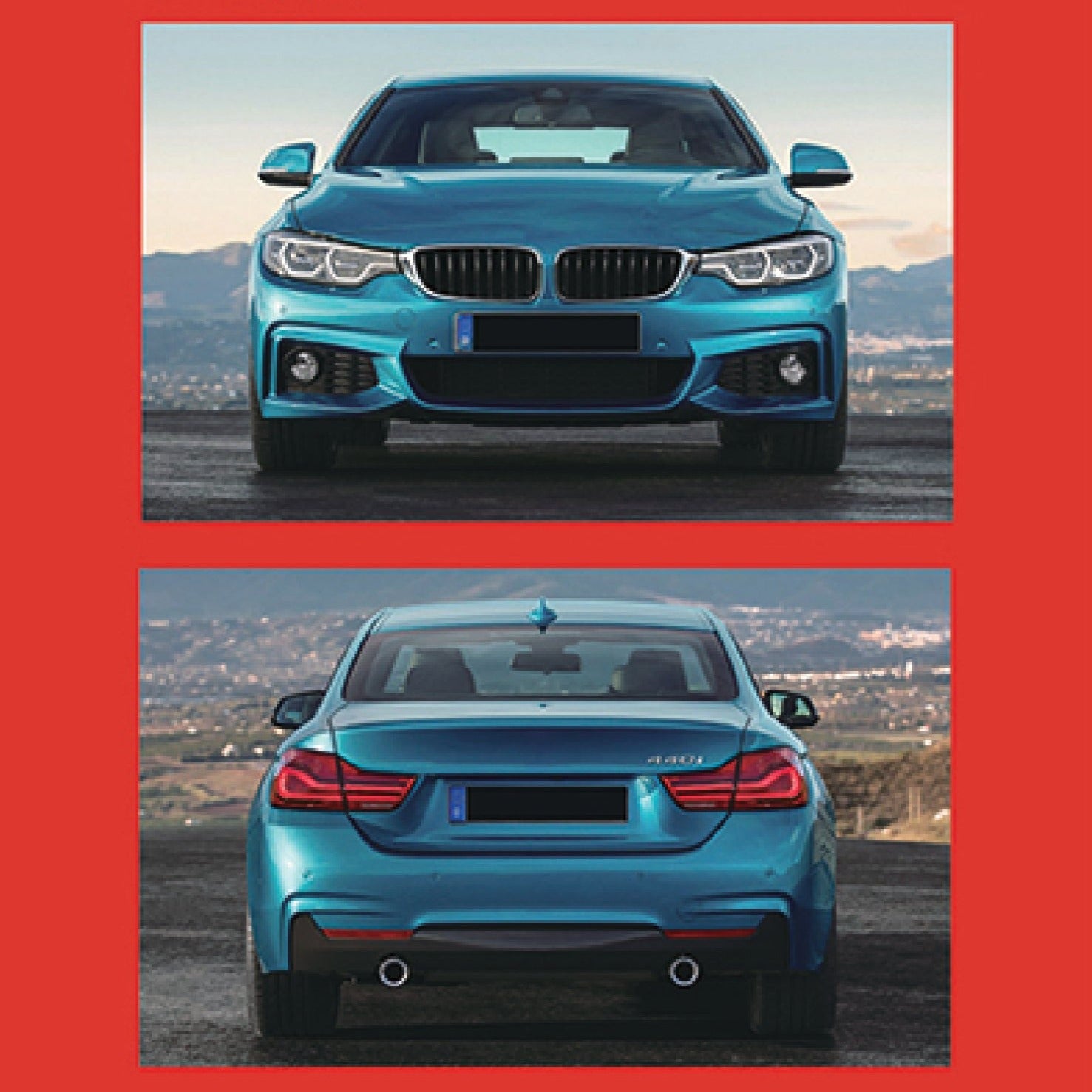 CONVERSION BODY KIT for BMW 4-SERIES F32 F33 2013 - 2019 to M4  Set includes:  Front Bumper Side Skirts Rear Bumper