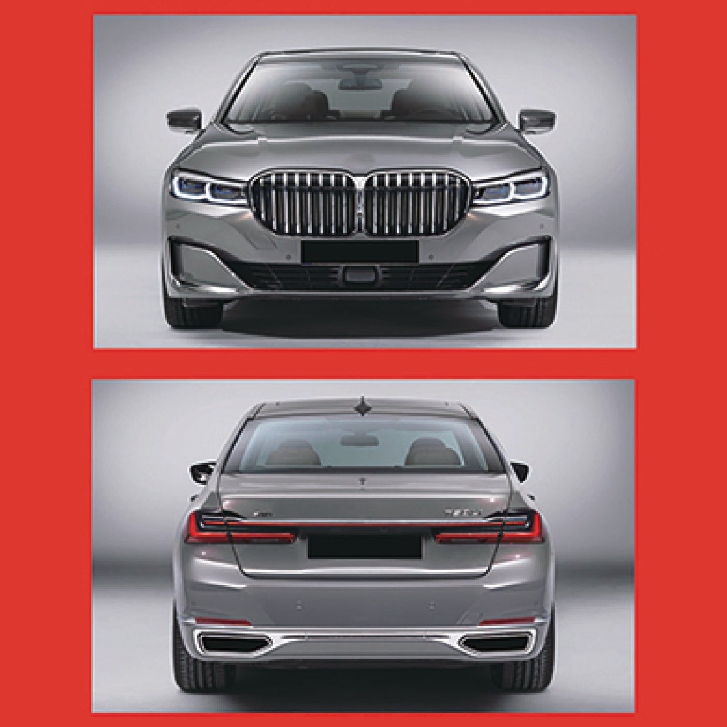 CONVERSION BODY KIT for BMW 7-SERIES G11 G12 2020 - 2023 to M760  Set includes:  Front Bumper Front Grille Side Skirts Rear Bumper Exhaust Tips