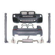 CONVERSION BODY KIT for BMW X4 G02 2019 - 2021 to X4M F98  Set includes:  Front Bumper with Grille Rear Bumper Side Skirts Side Fenders Catback Exhaust Exhaust Tips