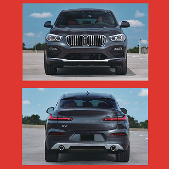 CONVERSION BODY KIT for BMW X4 G02 2019 - 2021 to X4M F98  Set includes:  Front Bumper Front Grille Rear Diffuser Exhaust Tips